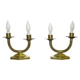 Pair of 2 Arm Table Lamps