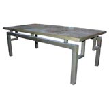 Rectangular Coffee Table, Sgd. Philip 
Kelvin LaVerne