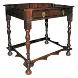 Rare William and Mary oak side table