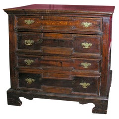 English William and Mary period chest of drawers