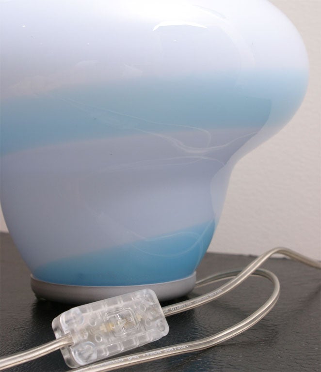 Italian Pair of Sottsass-Venini Table Lamps. For Sale