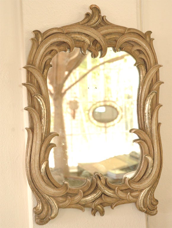 Petite Italian Gilt Wood Mirror