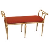 Italian Gilded Bench By Paladdio