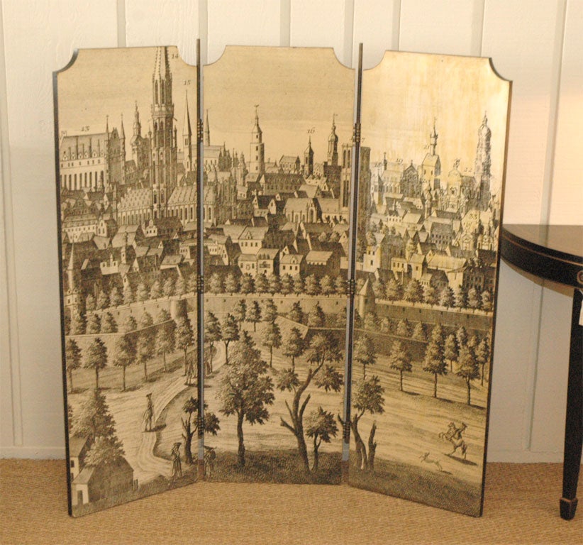 French Cityscape Panels