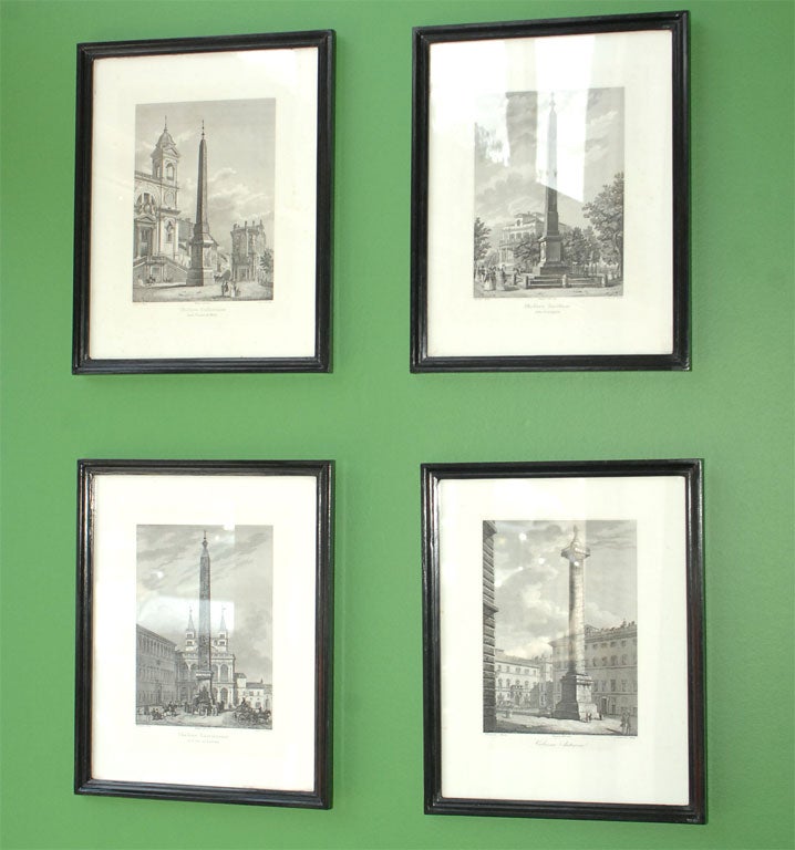 Column and Obelisk Etchings