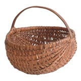 Antique LARGE HINEY/BUTTOCKS BASKET FROM PENNSYLVANIA