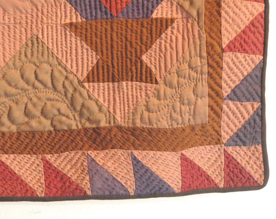 1920'S  MENNONITE  BASKET QUILT FROM  PENNSYLVANIA 2