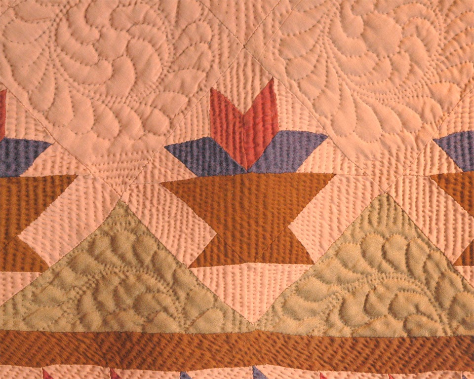 1920'S  MENNONITE  BASKET QUILT FROM  PENNSYLVANIA 3