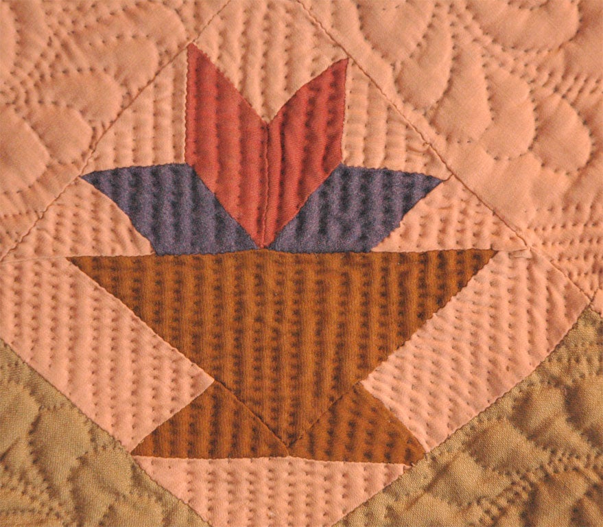 1920'S  MENNONITE  BASKET QUILT FROM  PENNSYLVANIA 5