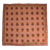 Antique 1920'S  MENNONITE  BASKET QUILT FROM  PENNSYLVANIA