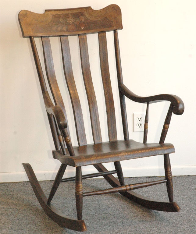 19THC LANCASTER CO,  PENNSYLVANIA  ROCKING CHAIR