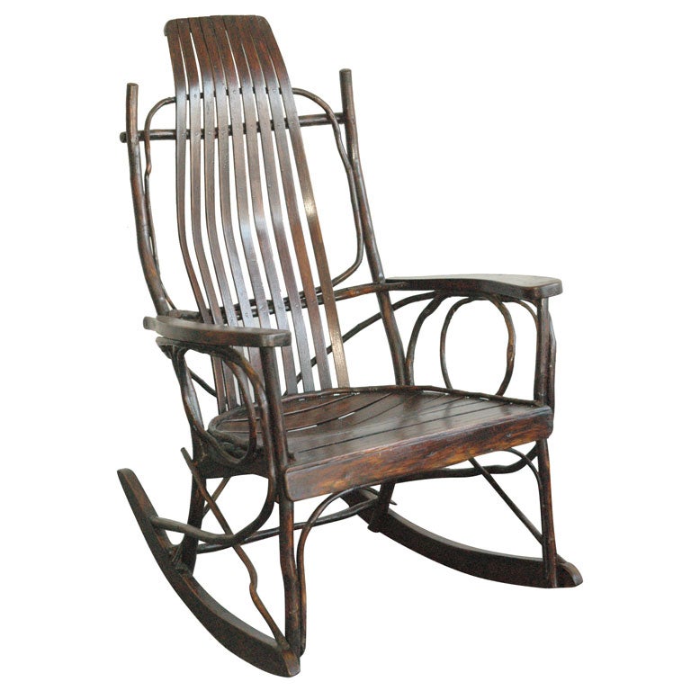 1920-1930  AMISH BENTWOOD ROCKING CHAIR FROM PENNSYLVANIA