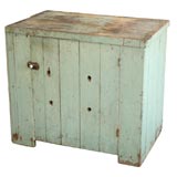 19THC ORIGINAL BLUE BAKE CUPBOARD FROM PENNSYLVANIA