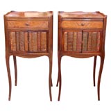 Pair of French rosewood side tables
