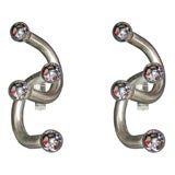 PR. STAINLESS STEEL WALL LIGHTS BY STILUX-MILANO