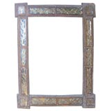 tramp art frame or possibly mirror