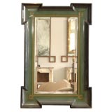 Small lacquered French 40's mirror