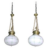 Pair of Candy Store Light Fixtures