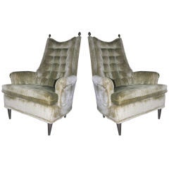 Vintage Pair of "Rock Hudson" Arm Chairs