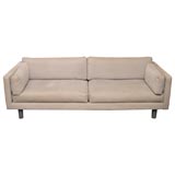 Fine Velour Down Filled Danish Sofa