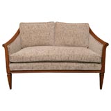 Hollywood Regency Italian  Carved Fruitwood Loveseat