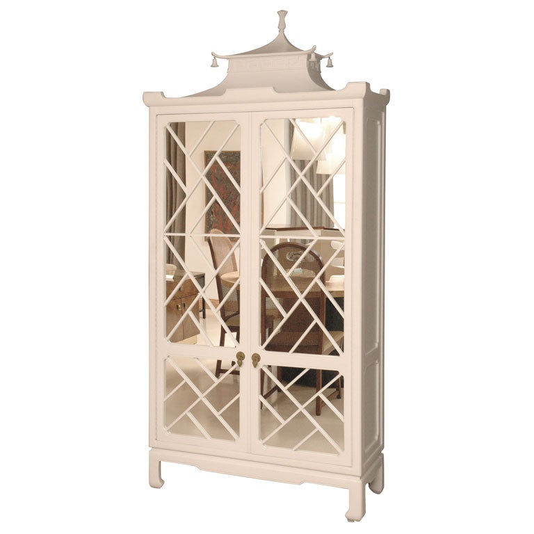 Lacquered Chinoserie Cabinet