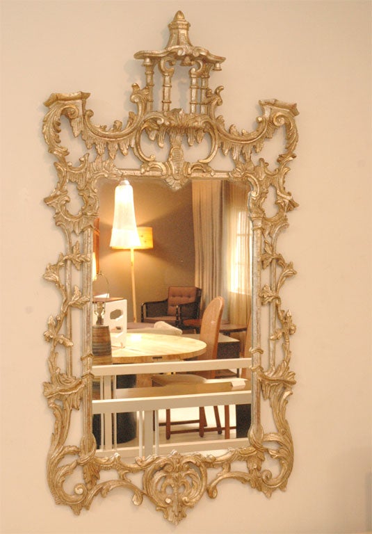 Chippendale-style Carved Gilt Mirror