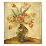 Spanish Colonial Painting on Canvas