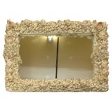 Vintage Old Thick Shell Mirror