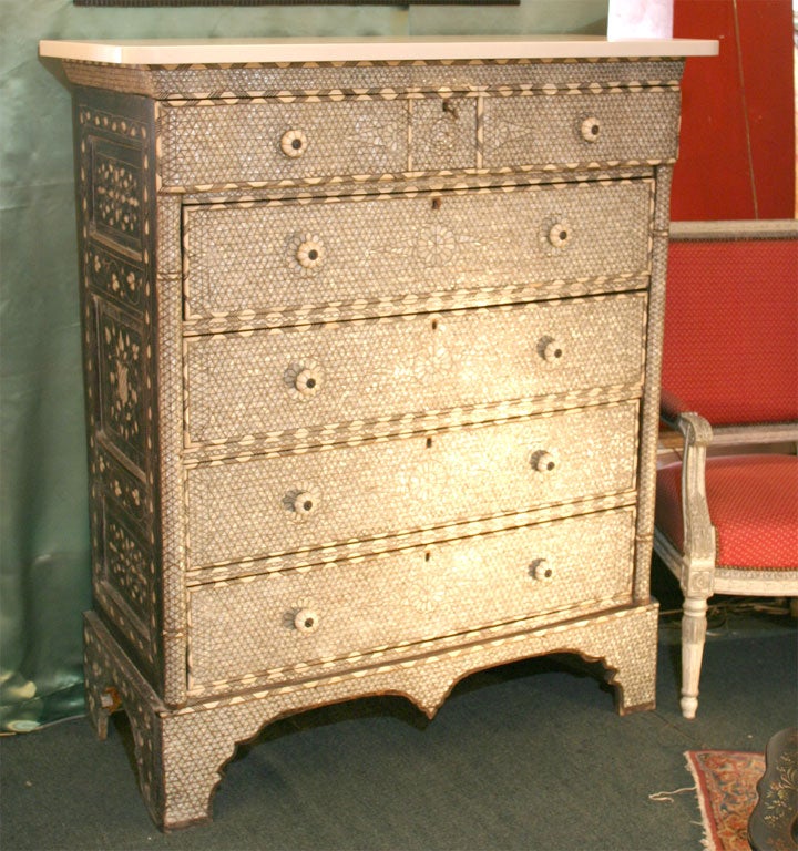Syrian-Anglo/Indian Chest In Good Condition In Hudson, NY