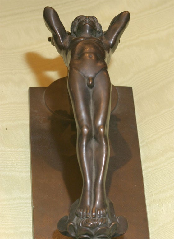 BRONZE ART DECO DOOR KNOCKER 1