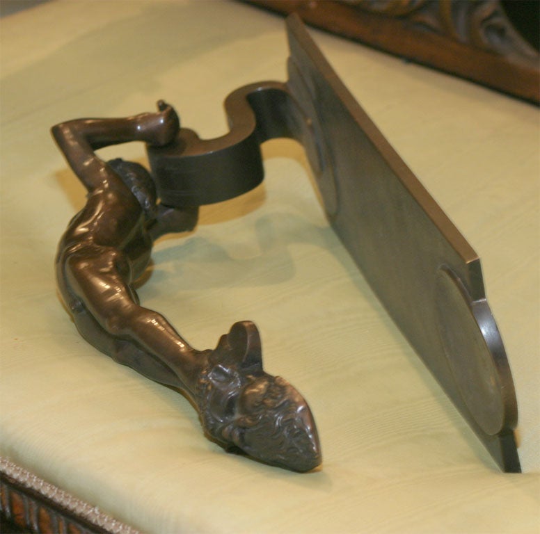 BRONZE ART DECO DOOR KNOCKER 4