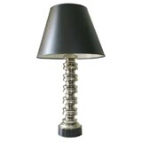 Faux Silver-leafed Lamp