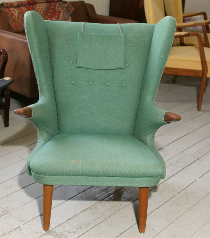 Danish modern armchair in the style of Hans J. Wegner's 