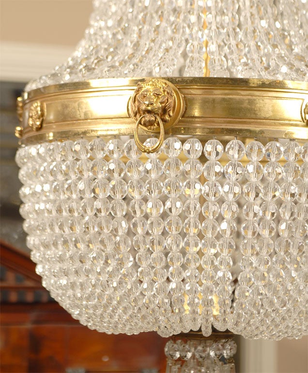French Crystal Chandelier For Sale 1