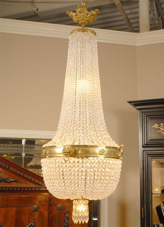 French Crystal Chandelier For Sale 4