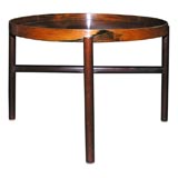 Round Rosewood Tray Table