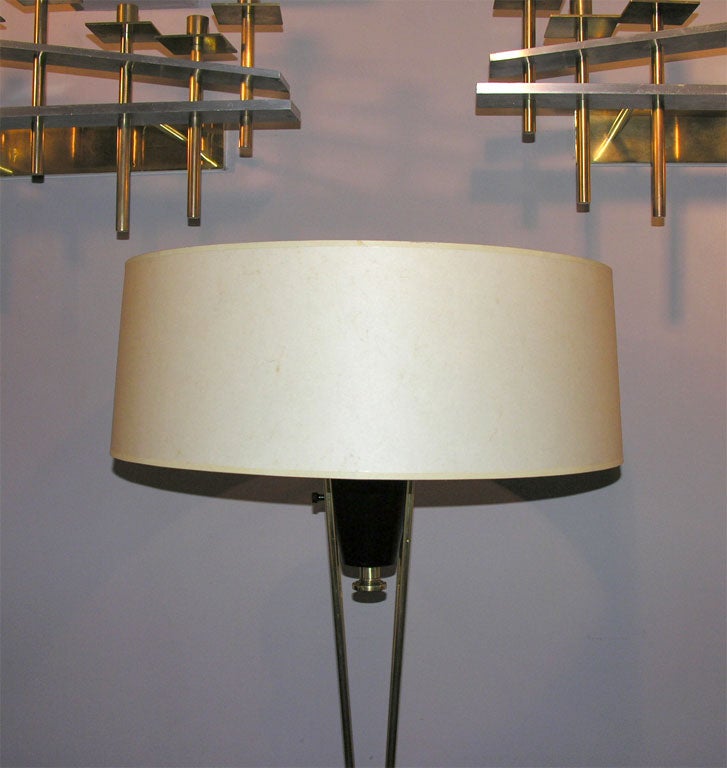 Metal Pair of Architectural Table Lamps
