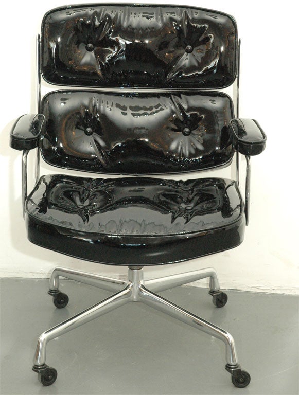 American Patent Leather Time Life Chair