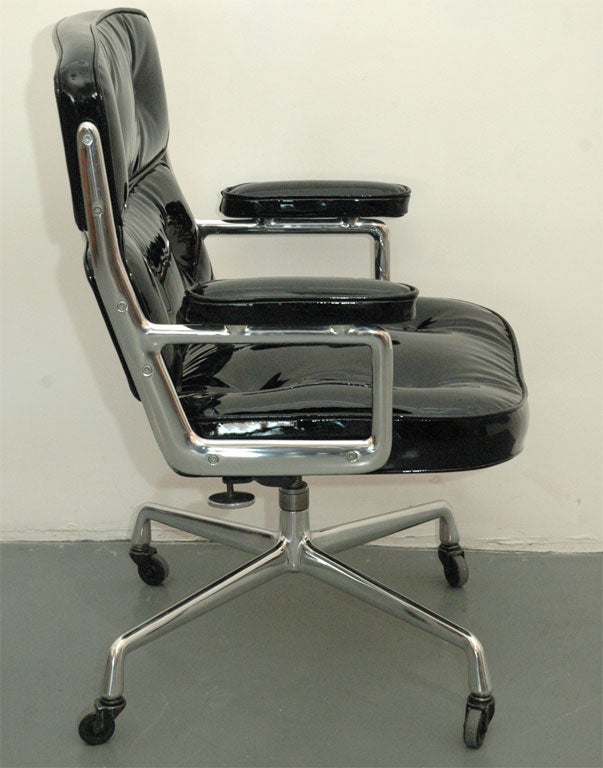 20th Century Patent Leather Time Life Chair