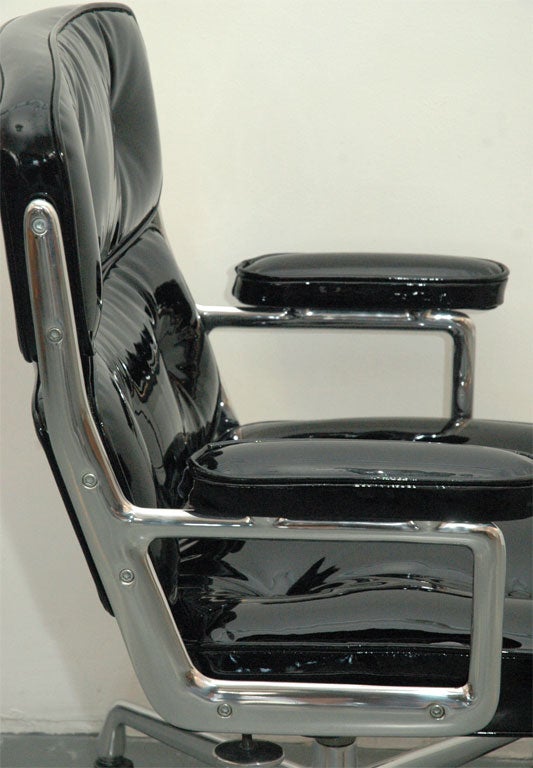 Patent Leather Time Life Chair 1
