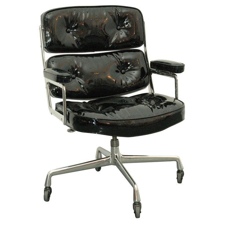 Patent Leather Time Life Chair