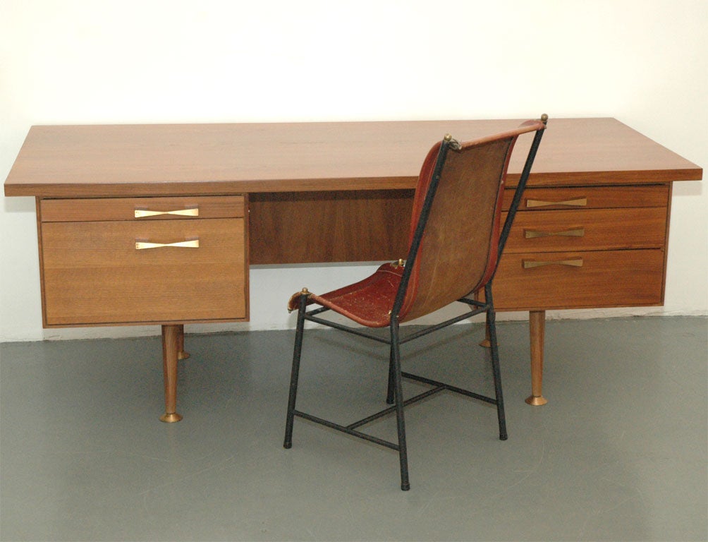 Double-Pedestal Desk Attributed to Lehigh Leopold