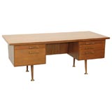 Double-Pedestal Desk Attributed to Lehigh Leopold