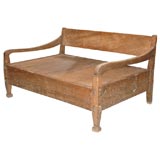 Antique Teak Bed/Bench Dutch Colonial