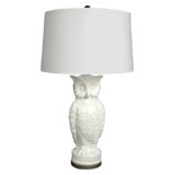 Vintage Ceramic Owl Lamp