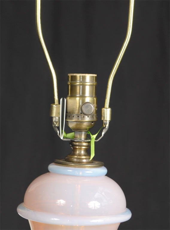 Mid-20th Century Pink Murano Lamp For Sale