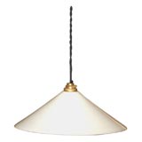 Vintage French Milk Glass Hanging Lamp