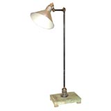 Tall French Iron Gooseneck Desk Lamp
