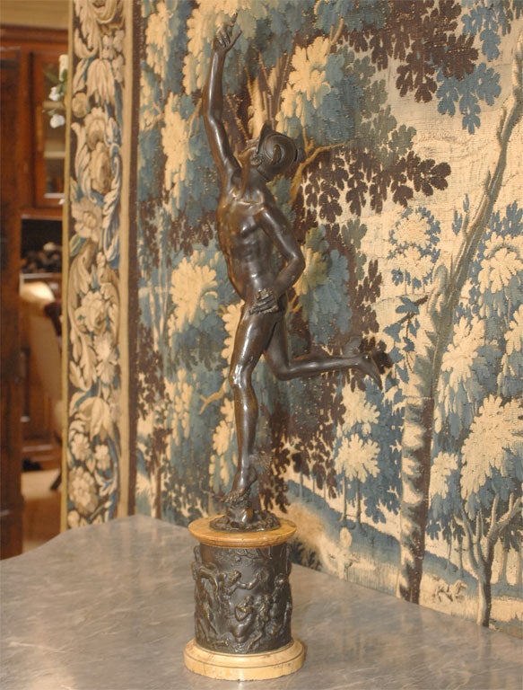 Bronze statue of Mercury, after Giambologna For Sale 2